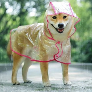 狗狗雨衣透明大中型犬泰迪薩摩耶金毛比熊小型犬防水寵物衣服雨披 寵物衣服 寵物外出用品 狗狗雨衣 寵物外出雨衣 小型犬雨衣