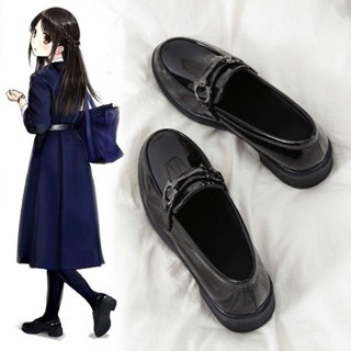 爆款💢💢 【36.6萬人收藏】ins小皮鞋女復古春秋英倫風一腳蹬平底2021新款日系學院風jk單鞋