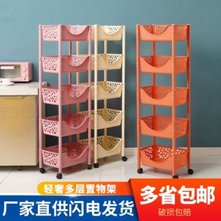 🏘居家用品🏘【1077人收藏】兒童玩具收納架家用小推車可移動書架帶輪落地嬰兒用品多層置物架