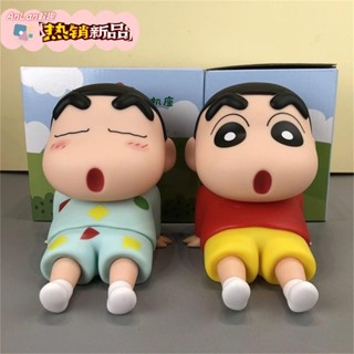 蠟筆小新手機座動漫公仔桌面擺件卡通模型小禮物
