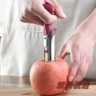 😘桃園出貨😘 免運 不銹鋼蘋果去核器梨子去核刀水果取芯器山楂切果大號抽芯器分離器 不鏽鋼去籽器 蘋果去籽器 304