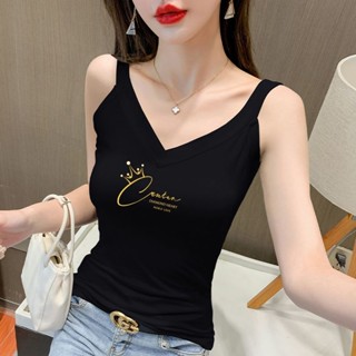 可愛背心女 夏天背心 運動內衣 內搭背心 大尺碼打底 黑色吊帶背心女內搭純棉上衣修身性感露背外穿2025爆款ins潮