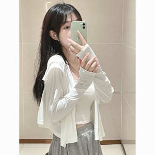 【晨曦的賣場】冰絲防曬衣女款夏季薄款2025新款防紫外綫透氣防曬服短款開衫外套