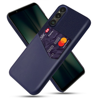 Sony Xperia 1 VII 10 VI 5 V IV III 7代手機殼 布紋單插卡保護套手機套日韓系進階殼
