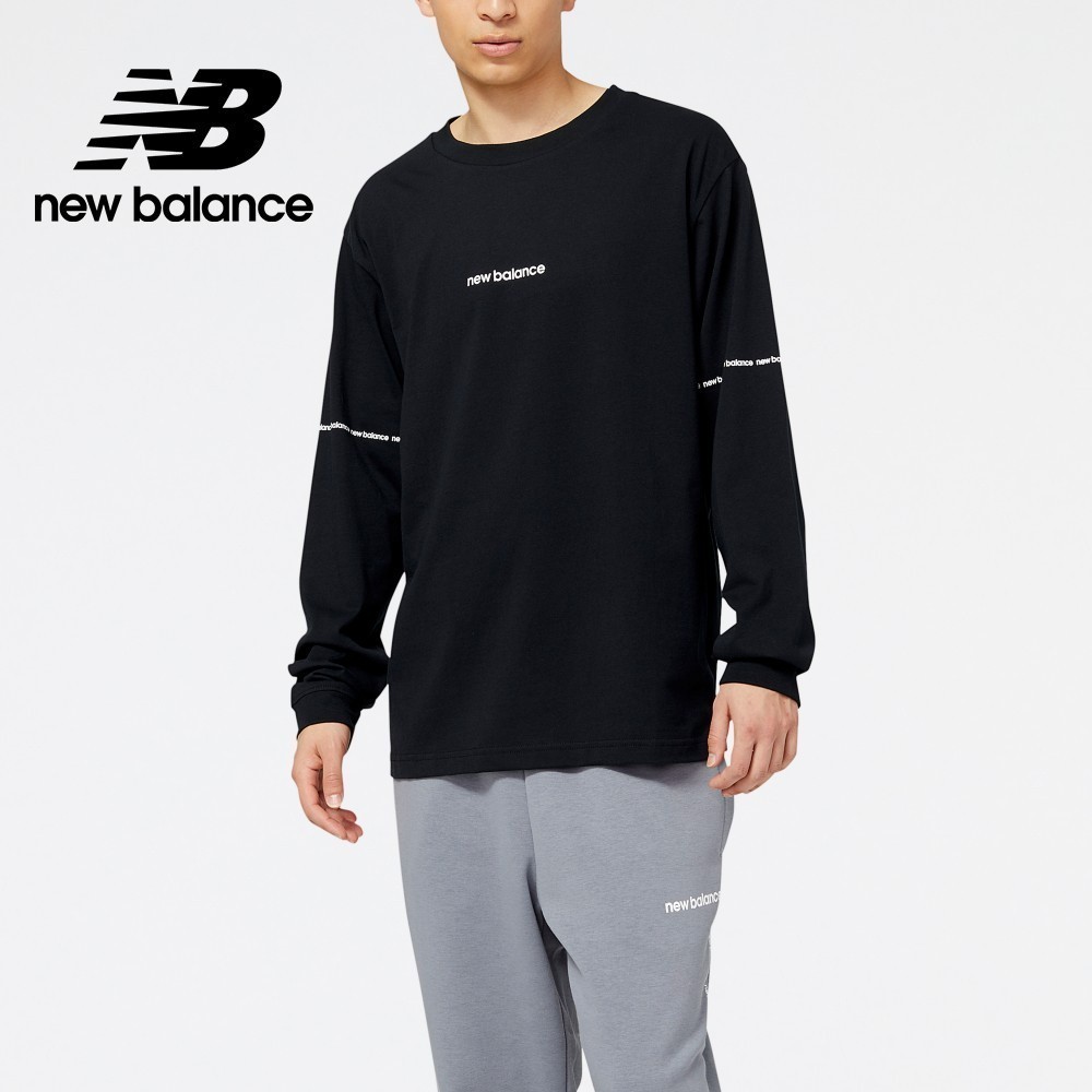 【New Balance】 NB 長袖上衣_男性_黑色_MT23518BK