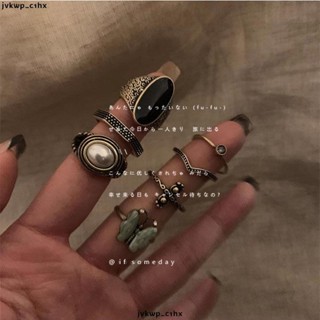 特惠五 戒指 中式復古vintage戒指做舊高階感小眾獨特古著食指戒新款指環