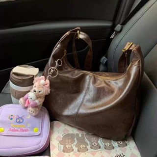 Bag House👜 美拉德包包 複古斜挎包包 包包女 新款潮韓版托特包 百搭大容量單肩包