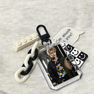 ❤Rich招財進寶坤坤周邊蔡徐坤可愛鑰匙扣掛件明星周邊亞克力雙面高畫質圖書包掛飾創意禮品 小黑子