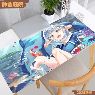 【可開發票/收據】滑鼠墊卡哇伊動漫女孩滑鼠墊筆記本電腦藍鯊鍵盤地毯電腦遊戲配件桌墊 XXL 地毯