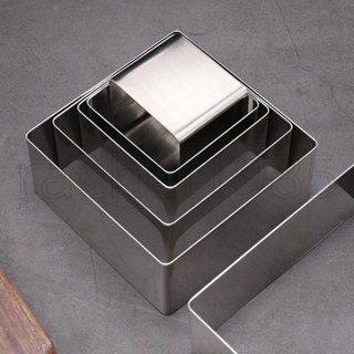 慕斯圈模具💎💎烘焙💎💎模具💎💎不銹鋼💎💎慕斯圈💎5cm高加厚正💎方形💎蛋糕尺寸圈diy提拉米蘇慕斯