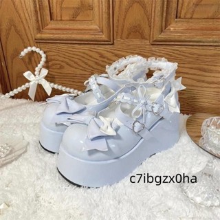c7ibgzx0ha瑪莉珍鞋 地雷系 厚底鞋 鬆糕鞋 樂福鞋 y2k 甜美Lolita鞋子洛麗塔鞋小皮鞋JK配裙子可愛圓