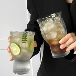臺灣發貨 網紅寬口玻璃杯 果汁杯 冰美式咖啡杯 酒杯 啤酒杯 飲品飲料杯子