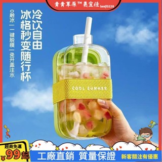 臺灣出貨💨按壓冰格 製冰神器 冰格水壺二閤一 COOL冰格冰塊家用模具食品級按壓水壺冰格製冰神器冰箱自製