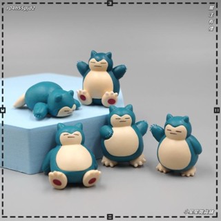 ❤小星星雜貨鋪❤5款/套 神奇寶貝 口袋妖怪 寶可夢 卡比獸 Snorlax 卡通卡哇伊Q版蛋糕裝飾公仔人偶模型手辦擺件