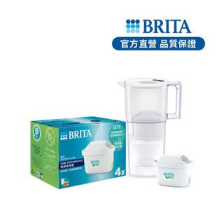 【BRITA官方】日系力酷濾水壺+4入MXPRO全效濾芯(共5芯)