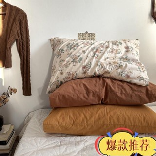 限時優惠 美式信封枕套高品質 100% 純棉超柔軟枕頭套密織 碎花枕頭套 花卉枕套 全棉枕頭套 單人枕頭套