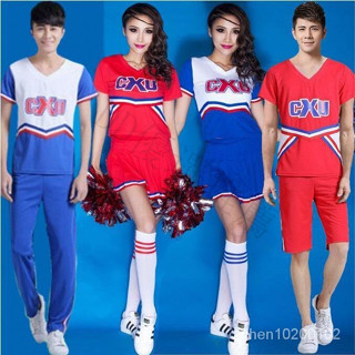 🔥臺灣熱賣🔥 學生拉拉隊服裝女套裝健美操服裝啦啦操演出服團體舞蹈錶演衣服裝 THC2