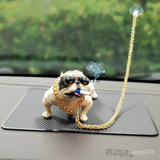♛【EC.Era】汽車擺件 模擬公仔 萌寵噁霸犬 擺件 商品狗 可愛送衕學 走心小禮品
