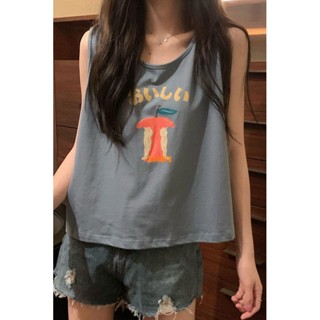 🌸臺灣限時低價【財進】2023吊帶背心女夏外穿ins潮顯瘦港味學生無袖T恤運動chic上衣服
