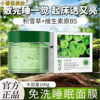 熱推爆款熱銷 積雪草維生素原B5面膜🌱 睡眠面膜 熬夜去黃提亮 凍膜100g 曬後修護 補水 保濕 塗抹式面膜 夜間