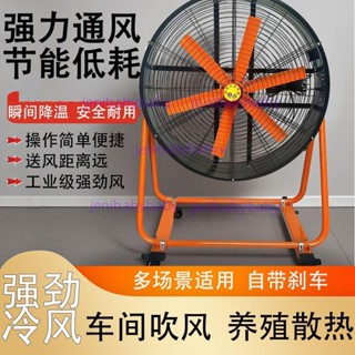 【精品優選】工業風機車間倉庫工廠養殖風扇降溫強力大功率通風崗位揚谷風力不含運5.23