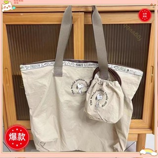 ♡臺灣出貨+可開發票♡可愛史努比旅行包 旅行包 旅行袋 日係 可套拉桿箱 大容量行李包 行李袋 收納袋 可折疊健身