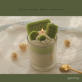抹茶cream自製蠟燭可愛ins網紅少女心無煙生日禮盒畢業禮物