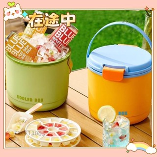 ✨臺灣出貨＋可開發票✨食品級手提冰桶家用製冰盒戶外保溫箱製冰保冷兩用野餐露營車用冰箱保鮮神器ZJ