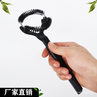 臺灣熱銷 廠家批發咖啡機清潔刷彎頭咖啡刷長柄衝煮頭清潔刷子廚房清潔用具