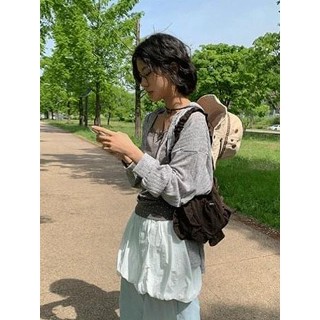 Codibook｜韓國 DAILYJOU 無地寬鬆傘狀迷你裙［預購］裙子 雪紡襯衫 女裝
