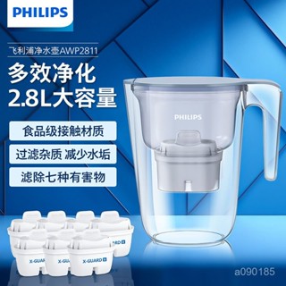 自來水濾水壺 淨水壺 飛利浦濾水壺2.8L淨化器家用自來水淨水器小型廚房過濾淨水壺2811