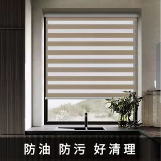免運可開發票膨脹式免打孔百葉窗簾衛生間窗戶遮擋簾浴室廚房防水油捲簾捲拉式窗簾 門簾 免打孔 浴室窗簾 客製化 捲簾 拉簾