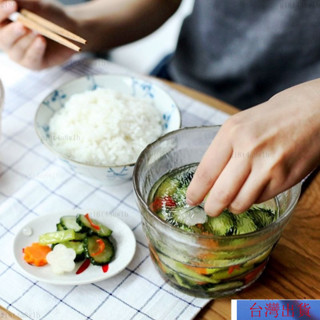 【熱銷】日本一夜漬醃菜罐玻璃泡菜碗家用重石淺漬鹹菜缸日式泡菜罈子單人 玻璃罐 玻璃瓶 分裝瓶 分裝罐 密封罐 BCIG