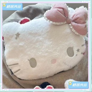 ♡臺灣出貨+發票♡動漫 Hello Kitty可愛卡通頭像毛絨抱枕沙髮床頭靠墊汽車靠墊午睡抱枕生日禮物女孩 ♡推薦♡