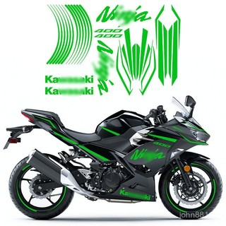 🔥熱賣🔥川崎ninja400改裝全車貼紙車身貼防水摩託車貼花機車魔爪貼畵拉花