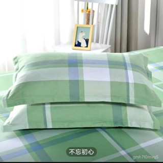 ✨臺灣出貨 全臺免運✨ 【30天熱銷1092件】老粗布枕套48x74一對成人家用學生宿捨單人通用簡約枕頭套格子