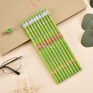 大甩賣🛒🔥秒殺 卡通可愛動物木質圓桿 兒童練字書寫正規HB小皮頭鉛筆 開學季必備