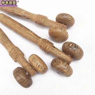 臺灣出貨*天然雞翅木二輪迷你按摩器鼻部面部眼部按摩神器經絡滾輪瘦臉實木