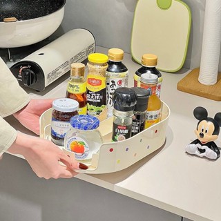 瓶罐整理旋轉盤收納神器廚房加厚冰箱飲料調味料置物架家用好幫手