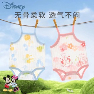 ✨新品熱銷✨ 短袖連身衣 寶寶衣服 寶寶短袖 嬰兒服迪士尼Disney嬰兒吊帶背心包屁衣夏季薄款男女寶寶護肚三角爬純棉