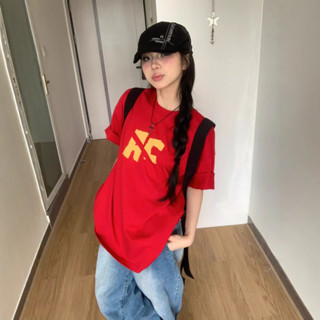 ✨隔日到店&嚴選品質✨夏季個性字母印花T恤百搭短袖女新款美式街頭風寬鬆休閒上衣潮牌