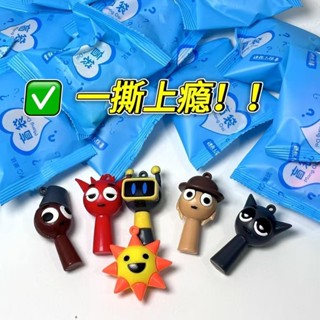 桃園💓出貨爆款節奏盒子盲袋軟膠玩偶3d立體公仔兒童玩具小學生禮物書包掛件604