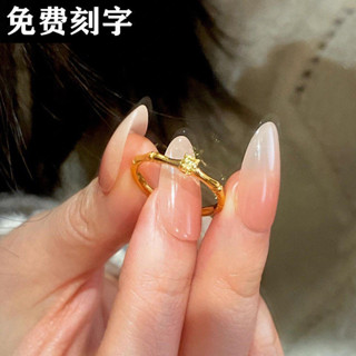 蝦皮優選（6.4）蝦皮優選（6.4）s925純銀竹節方糖戒指女ins小眾設計精緻高顏值節節高升食指指環