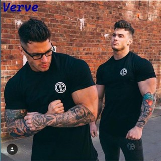 Verve丨【熱銷款】肌肉兄弟T恤短袖全棉健身上衣圓領男生運動訓練服