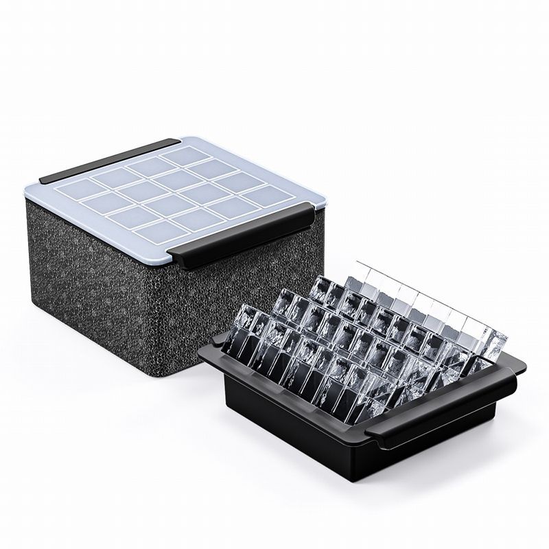 【商用無氣泡】製冰神器 透明冰塊模具 矽膠製冰盒 大方型冰球模具 威士忌大冰球模具 酒吧用製冰盒 1出8 矽膠冰塊模具