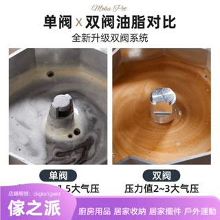 【傢之派】戶外便攜式雙人份雙閥咖啡壺手衝摩卡壺濃縮意式美式咖啡壺