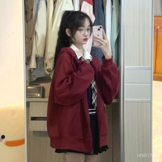 ❤限時下殺❤春夏防曬薄款連帽外套 開學季懶人衛衣女 甜美清新 學院春秋季中長款韓版小眾顯瘦寬鬆百搭開衫連帽外套 HUJL