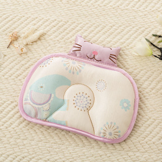 Cute Grid❤ 夏季防專用嬰兒定型枕0-2歲新生嬰兒冰絲涼枕寶寶透氣嬰兒冰絲枕