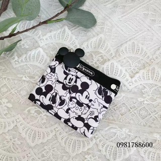 1|★臺灣出貨★新品限時特價卡通印花 可愛多款式 零錢包 耳機收納包 卡包 證件包 防水 耐磨 迷你口袋包 米奇 三麗歐