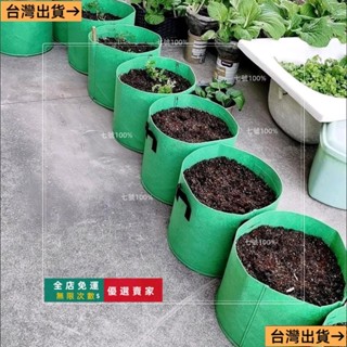 臺灣出貨🔥種植箱陽樓頂種菜盆無紡佈種植袋多花盆美植袋蔬果月季育苗盤 6IU